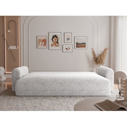 Trivietė išskleidžiama sofa JOBO su patalynės dėže Spalvos: Poso 110 (šviesiai pilka) 2 Trivietė išskleidžiama sofa JOBO su patalynės dėže Spalvos: Poso 110 (šviesiai pilka) 2