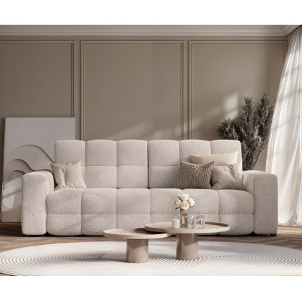 Trivietė išskleidžiama sofa MOLLY su patalynės dėže Spalvos: Quelle 05 (Pilka smėlio) 1 Trivietė išskleidžiama sofa MOLLY su patalynės dėže Spalvos: Quelle 05 (Pilka smėlio) 1
