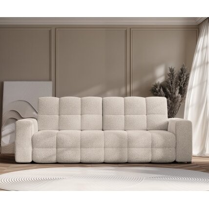 Išskleidžiama trivietė sofa MOLLY su patalynės dėže Spalvos: Quelle 02 (Kreminė) 2 Išskleidžiama trivietė sofa MOLLY su patalynės dėže Spalvos: Quelle 02 (Kreminė) 2