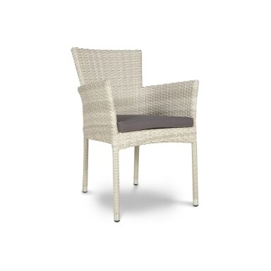 Kėdė LERIDA modern white su pagalvėlė