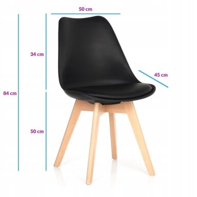 Kėdė Milano Design juoda