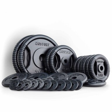 Ketaus diskinių svorių rinkinys 140 kg OZ140