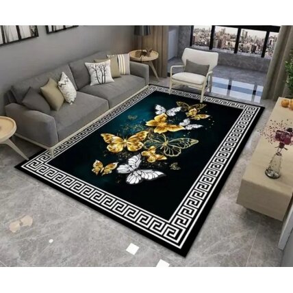 Kilimas su šiaurietišku raštu DRUGELIAI 120x160cm Kilimas su šiaurietišku raštu DRUGELIAI 120x160cm