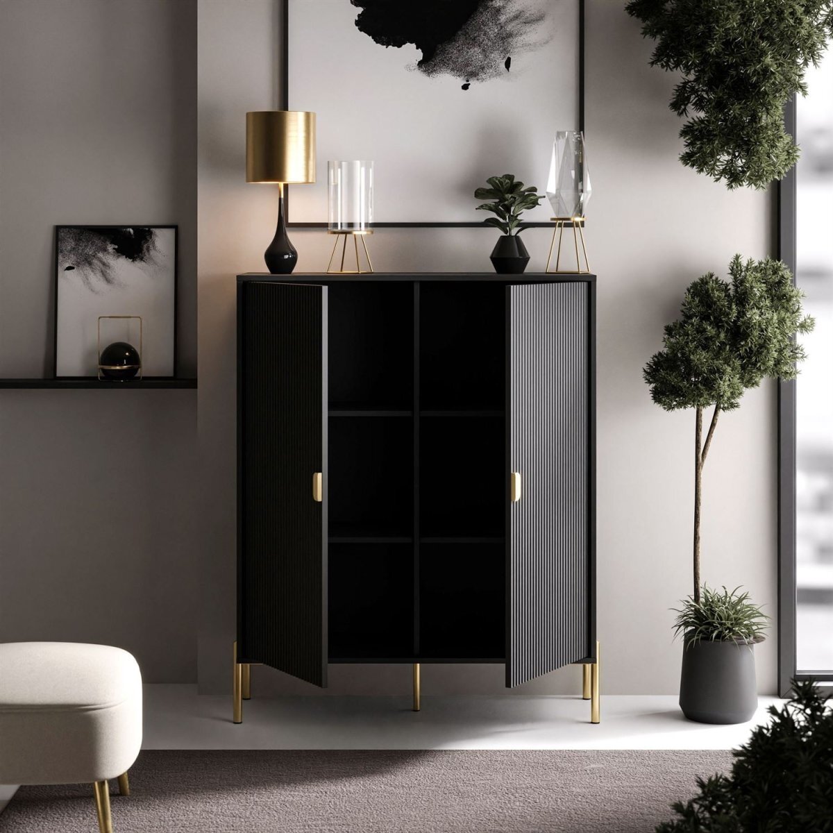 Komoda DAJA Black Gold 5 Komoda DAJA Black Gold 5