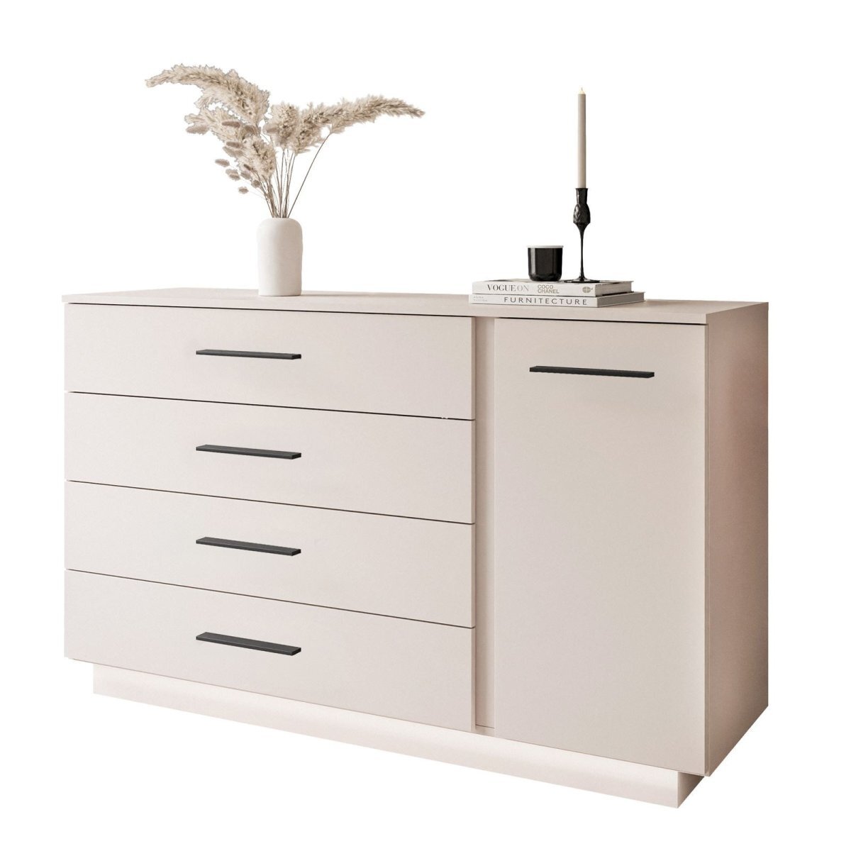 Komoda LUNA II Beige Black 1 Komoda LUNA II Beige Black 1