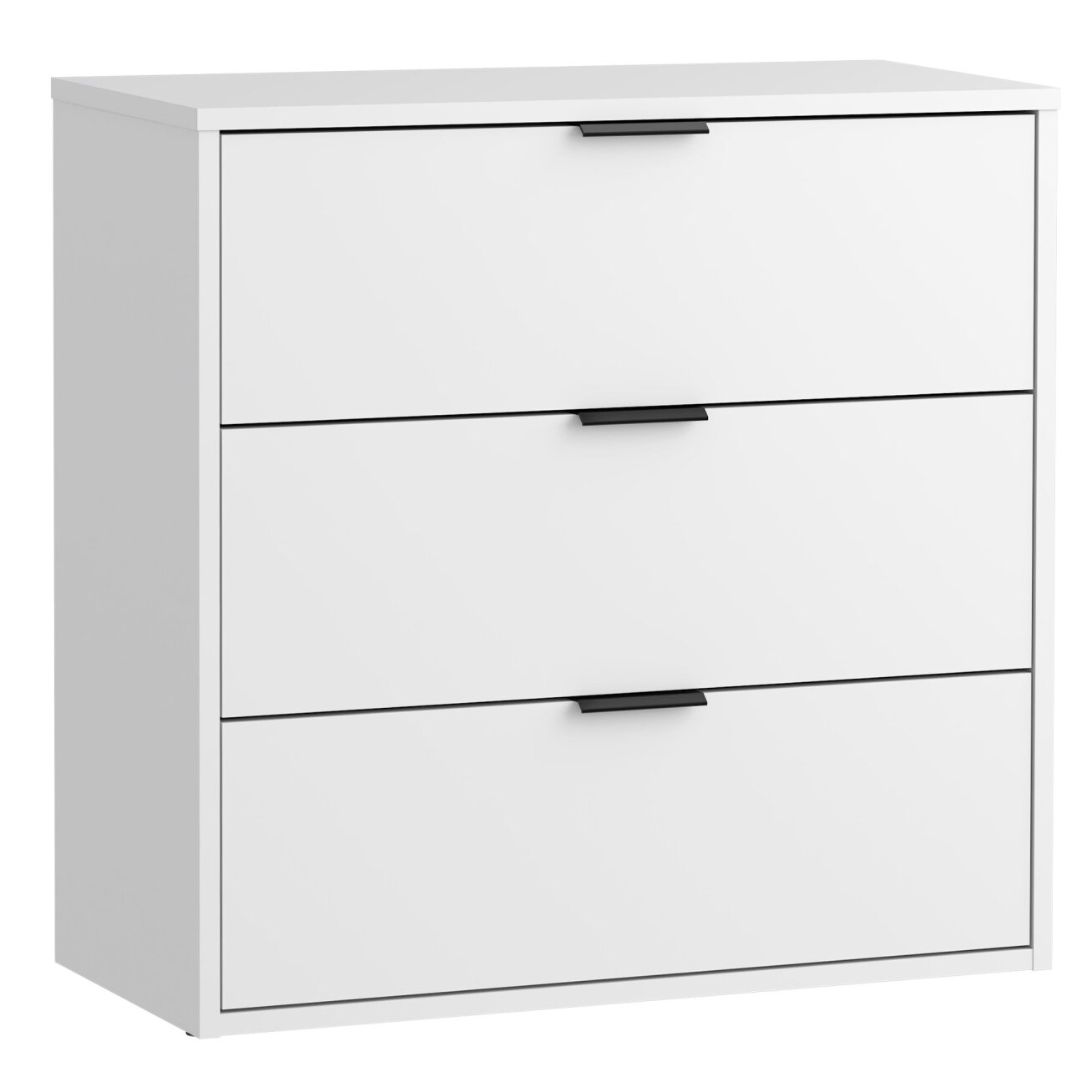 Komoda LINEA 80 cm su 3 stalčiais – balta Komoda LINEA 80 cm su 3 stalčiais – balta