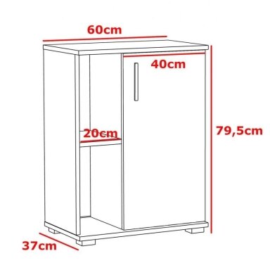 Komoda ARIZONA 60 1D White