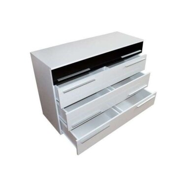 Komoda Gavana White Black Blizgi