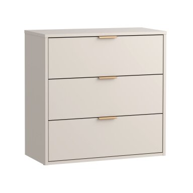 Komoda LINEA 80 cm su 3 stalčiais – kašmyras