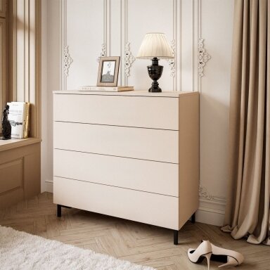 Komoda LUNA Beige Black