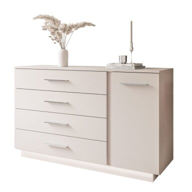 Komoda LUNA II Beige Silver