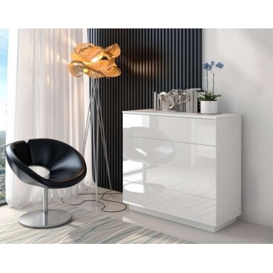 Komoda Luna White Push (Blizgi)