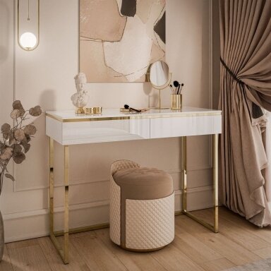 Konsolė Aura Gold White (Blizgi)