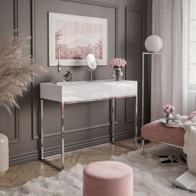 Konsolė Blank Glamour White (Blizgi)