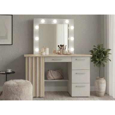 Kosmetinis stalas Montana 9 led Cashmere