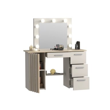 Kosmetinis stalas Montana 9 led Cashmere