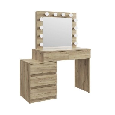 Kosmetinis staliukas Adele 12 LED Craft