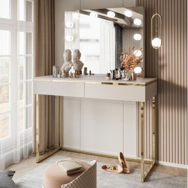 Kosmetinis staliukas AURA GOLD Beige