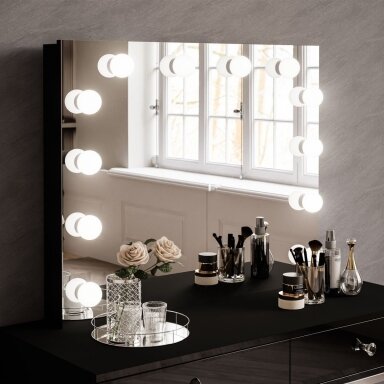 Kosmetinis staliukas BLANK Glamour 2 Black