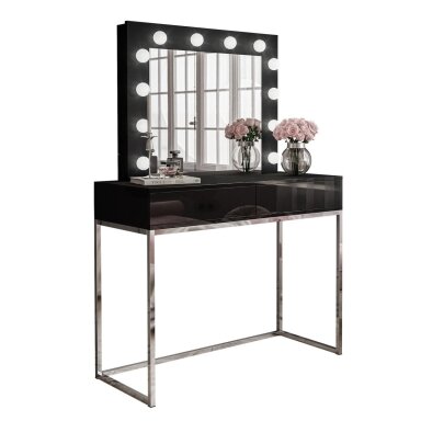 Kosmetinis staliukas BLANK Glamour Black