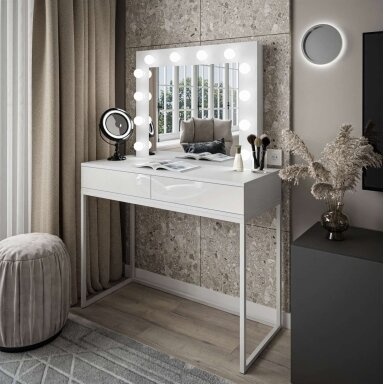 Kosmetinis staliukas BLANK LOFT Baltas