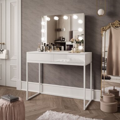 Kosmetinis staliukas BLANK LOFT ELITE Baltas