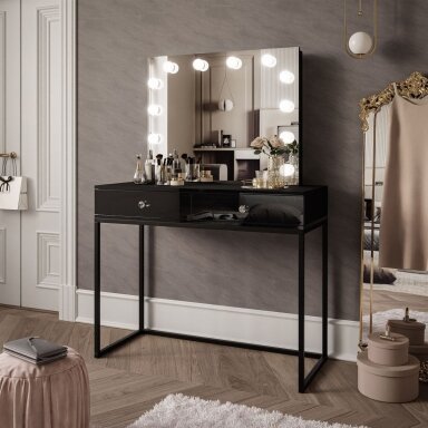 Kosmetinis staliukas BLANK LOFT+ ELITE Juodas