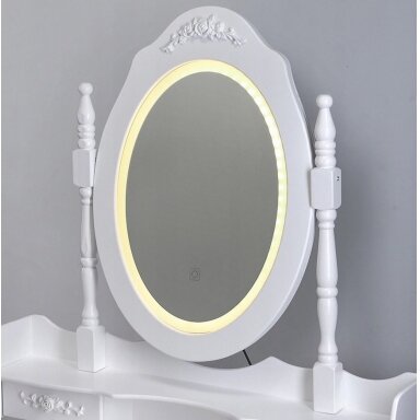 Kosmetinis staliukas Circle 4 Led