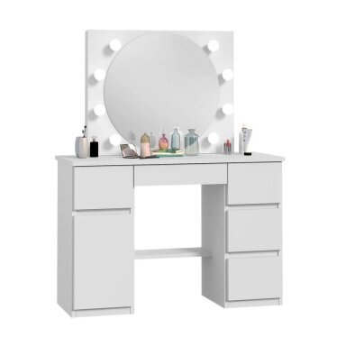 Kosmetinis staliukas Olivia 8 Led White