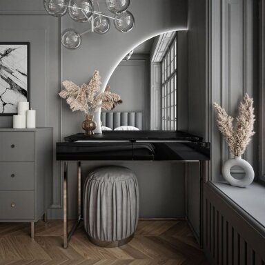 Kosmetinis staliukas Queen Glamour Black