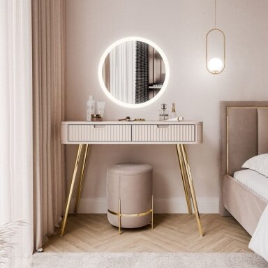 Kosmetinis staliukas ZERO Gold Beige
