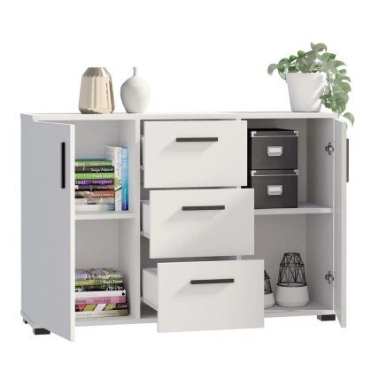 Komoda ARIZONA 120 2D3S White 3