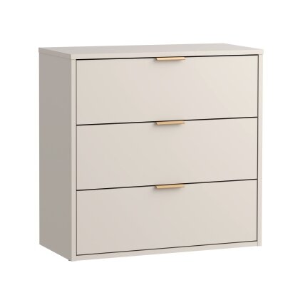 Komoda LINEA 80 cm su 3 stalčiais – kašmyras