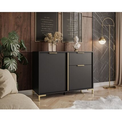 Komoda Loreto Black Gold+ Komoda Loreto Black Gold+