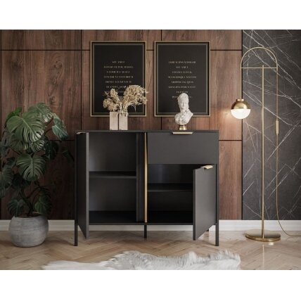 Komoda Loreto Black Gold 5 Komoda Loreto Black Gold 5
