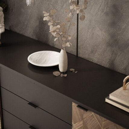 Komoda SOLID Black 4 Komoda SOLID Black 4