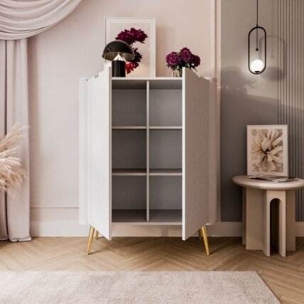 Komoda ZIRA White Gold 4