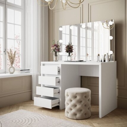 Kosmetinis staliukas LUXURY White 6 Kosmetinis staliukas LUXURY White 6