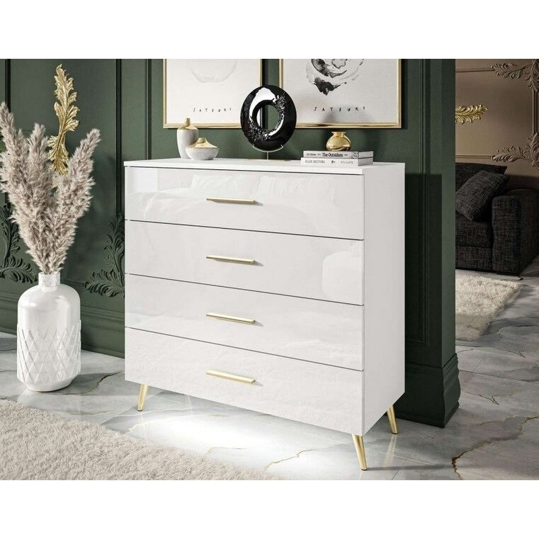 Komoda AVRA+ White Gold (Blizgi) Komoda AVRA+ White Gold (Blizgi)