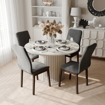 Valgomojo minkšta kėdė RAVO Medienos atspalvis: Riešutas, Spalvos: Riviera 97 1 Valgomojo minkšta kėdė RAVO Medienos atspalvis: Riešutas, Spalvos: Riviera 97 1