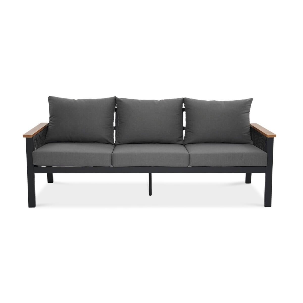 Lauko baldai terasai ASCONA DINING GREY 2+1 9 Lauko baldai terasai ASCONA DINING GREY 2+1 9