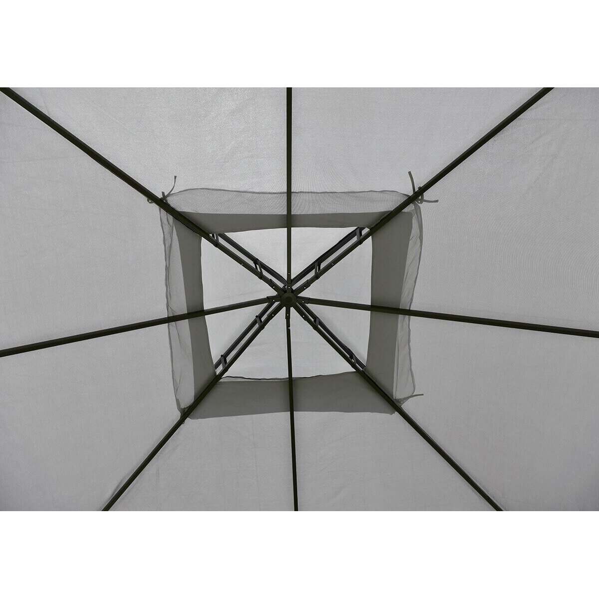 Lauko pavėsinė su tinkleliu nuo uodų ir užuolaidomis VANCOUVER 3x3 Grey 3