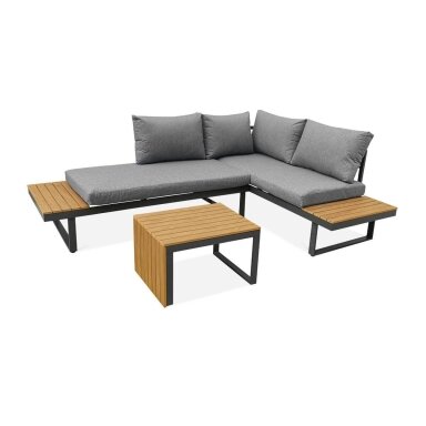 Lauko baldai kampas TULIP Dark Grey - AVRAHOME