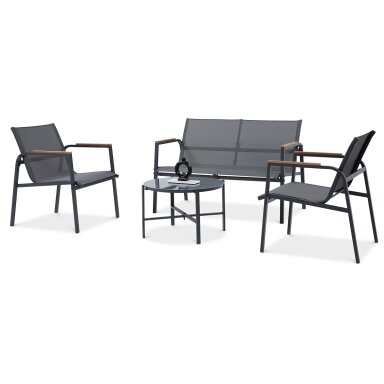 Lauko baldai MANGO CAFE Dark Grey - AVRAHOME