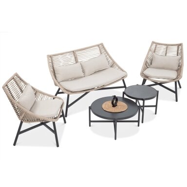 Lauko baldai terasai ALMERA CAFFE Beige - AVRAHOME