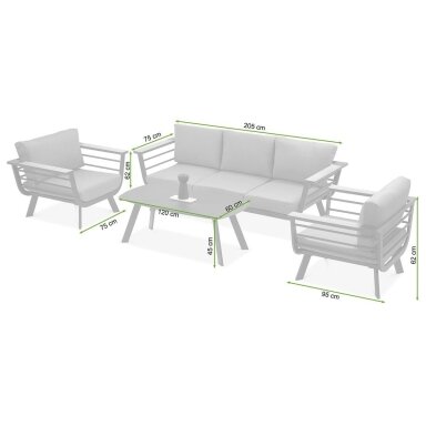 Lauko baldai terasai ASPEN CAFFE