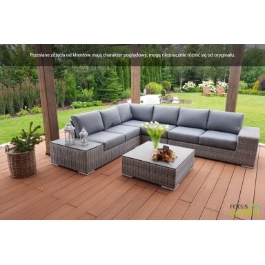 Lauko baldai terasai kampas AVOCADO Dark Grey Lauko baldai terasai kampas AVOCADO Dark Grey