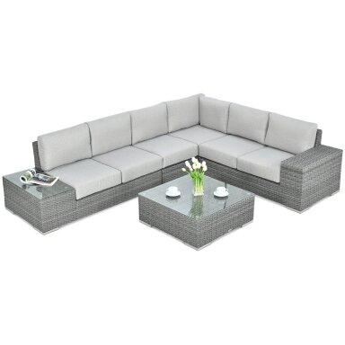 Lauko baldai terasai kampas AVOCADO Dark Grey Lauko baldai terasai kampas AVOCADO Dark Grey