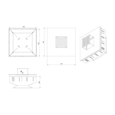 Lauko židinys Quadrum grill