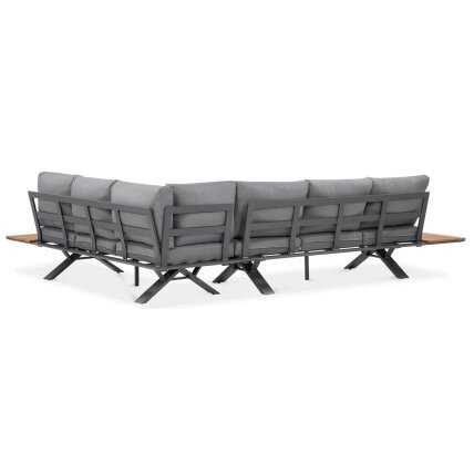 Lauko baldai kampas SORRENTO WOOD Graphite 6